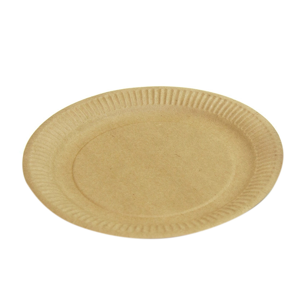 Тарелка картонная d230 КРАФТ ECO PLATE 230 OSQ