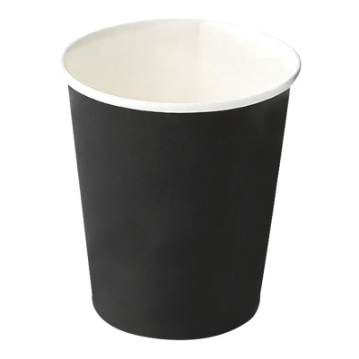 Стакан 250 мл d-80 бумажный черный Стакан 250 мл d-80 бумажный черный
