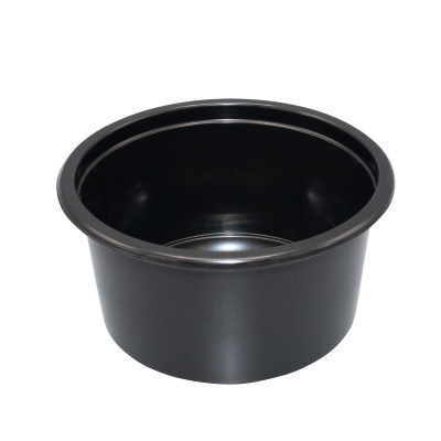 Миска ПП 350 мл d-115 черная без крышки Д-полимер