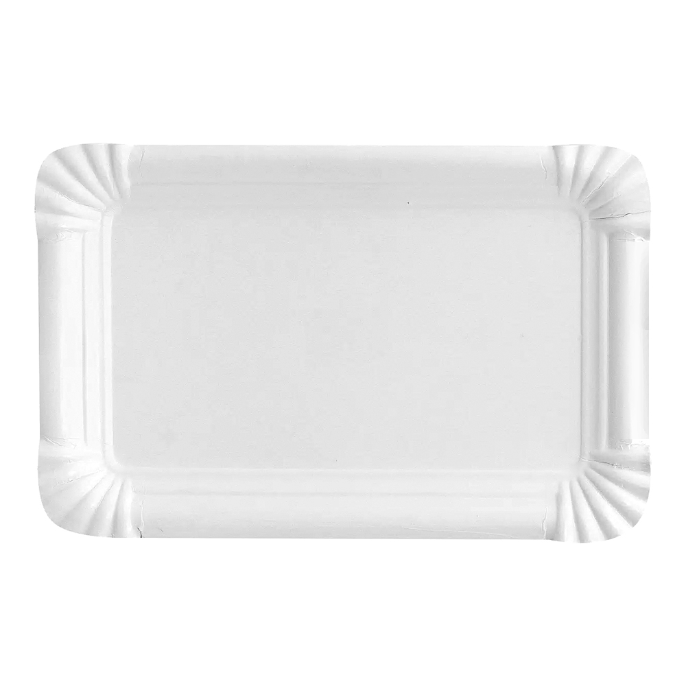 Тарелка-13х20-картонная-белая