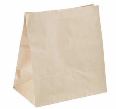 Пакет бумажный 320х200х340 крафт 70 гм2 с прямоугольным дном без печати