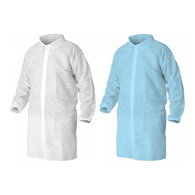 Халат-процедурный-белыйголубой-(НДС-20%)