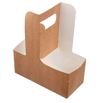 Держатель-подстаканник бумажный для 2-х стаканов КРАФТ OSQ