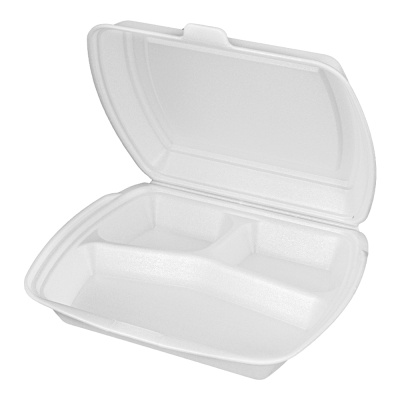 Ланч-бокс-3-секции-247х208х63-белый-Росспак Ланч-бокс-3-секции-247х208х63-белый-Росспак