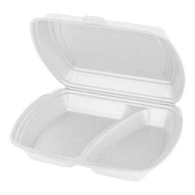 Ланч-бокс-2-секции-247х208х63-белый-Росспак Ланч-бокс-2-секции-247х208х63-белый-Росспак