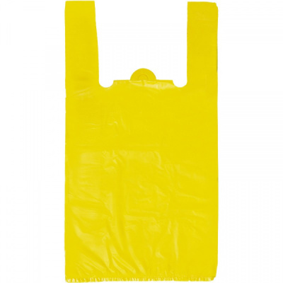 Пакет-майка ПНД 30+16х5520К желтая