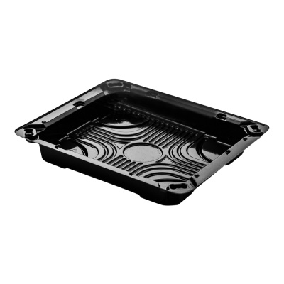 Контейнер-для-суши-ИП-409-дно-прямоуг-400-гр-190х160х15-черное-Протэк